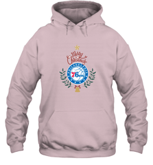 NBA Philadelphia 76ers Logo merry Christmas gilf Hooded Sweatshirt Hooded Sweatshirt - FordPhuMy