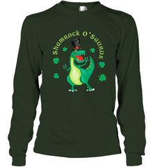 T Rex Dinosaur St. Patrick's Day Irish Funny Long Sleeve T-Shirt Long Sleeve T-Shirt - FordPhuMy