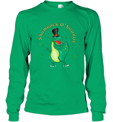T Rex Dinosaur St. Patrick's Day Irish Funny Long Sleeve T-Shirt Long Sleeve T-Shirt - FordPhuMy