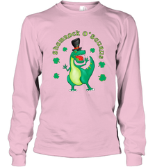T Rex Dinosaur St. Patrick's Day Irish Funny Long Sleeve T-Shirt Long Sleeve T-Shirt - FordPhuMy