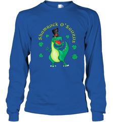T Rex Dinosaur St. Patrick's Day Irish Funny Long Sleeve T-Shirt Long Sleeve T-Shirt - FordPhuMy