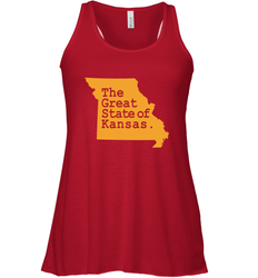 The Great State Of Kansas Women's Racerback Tank