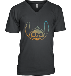 Disney Stitch Face Halloween Men's V-Neck