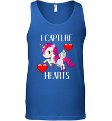 Girls Valentine's Day Unicorn I Capture Hearts Kids Gift Men's Tank Top Men's Tank Top - FordPhuMy