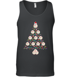 Baseball Balls Christmas Tree lights Xmas Gift Holiday Men's Tank Top