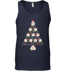 Baseball Balls Christmas Tree lights Xmas Gift Holiday Men's Tank Top