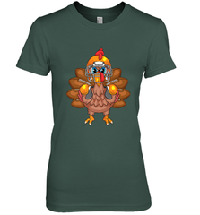Cool Turkey Football Feathers Funny Thanksgiving Sports Gift Women's Premium T-Shirt Women's Premium T-Shirt - FordPhuMy