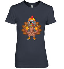Cool Turkey Football Feathers Funny Thanksgiving Sports Gift Women's Premium T-Shirt Women's Premium T-Shirt - FordPhuMy