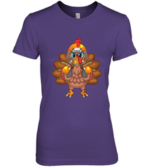 Cool Turkey Football Feathers Funny Thanksgiving Sports Gift Women's Premium T-Shirt Women's Premium T-Shirt - FordPhuMy