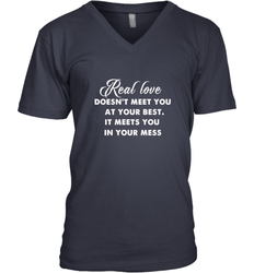 Real love funny quotes for valentine Men's V-Neck