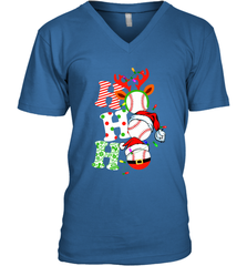 HO HO HO Baseball Santa Hat Christmas Men's V-Neck Men's V-Neck - FordPhuMy