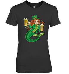 St Patricks Day Shirt Women Leprechaun Mermaid Girls Redhead Women's Premium T-Shirt