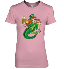 St Patricks Day Shirt Women Leprechaun Mermaid Girls Redhead Women's Premium T-Shirt Women's Premium T-Shirt - FordPhuMy