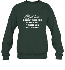 Real love funny quotes for valentine Crewneck Sweatshirt Crewneck Sweatshirt - FordPhuMy