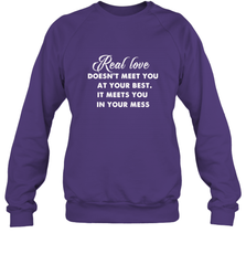 Real love funny quotes for valentine Crewneck Sweatshirt Crewneck Sweatshirt - FordPhuMy
