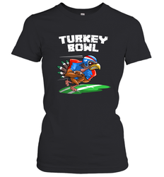 Cool Turkey Bowl _ Funny Thanksgiving Football Player Gift Women's T-Shirt