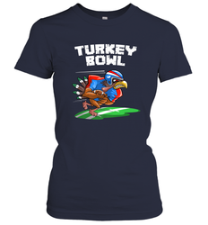 Cool Turkey Bowl _ Funny Thanksgiving Football Player Gift Women's T-Shirt