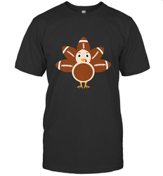 Funny Football Turkey Fall Thanksgiving Football Men's T-Shirt