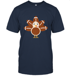 Funny Football Turkey Fall Thanksgiving Football Men's T-Shirt