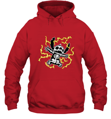 Disney Stitch Skeleton Halloween Hooded Sweatshirt Hooded Sweatshirt - FordPhuMy