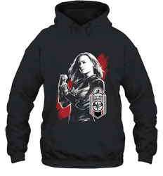 Avengers Endgame Captain Marvel Tag Poster Hooded Sweatshirt