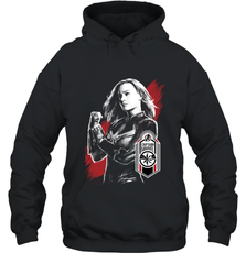 Avengers Endgame Captain Marvel Tag Poster Hooded Sweatshirt Hooded Sweatshirt - FordPhuMy