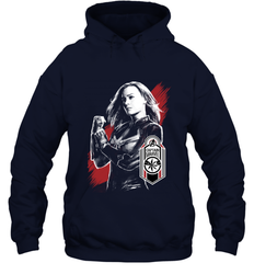 Avengers Endgame Captain Marvel Tag Poster Hooded Sweatshirt