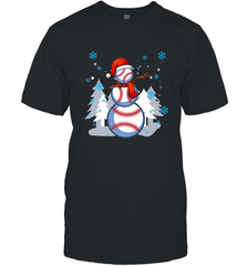 DABBING BASEBALL SNOWMAN _ Christmas Funny Men's T-Shirt Men's T-Shirt - FordPhuMy