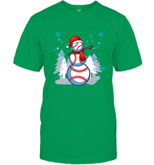 DABBING BASEBALL SNOWMAN _ Christmas Funny Men's T-Shirt Men's T-Shirt - FordPhuMy