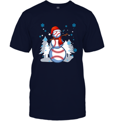DABBING BASEBALL SNOWMAN _ Christmas Funny Men's T-Shirt Men's T-Shirt - FordPhuMy