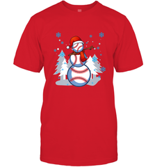 DABBING BASEBALL SNOWMAN _ Christmas Funny Men's T-Shirt Men's T-Shirt - FordPhuMy
