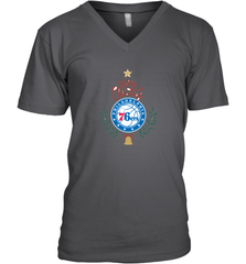 NBA Philadelphia 76ers Logo merry Christmas gilf Men's V-Neck Men's V-Neck - FordPhuMy