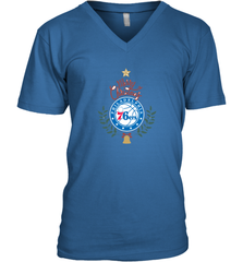 NBA Philadelphia 76ers Logo merry Christmas gilf Men's V-Neck Men's V-Neck - FordPhuMy