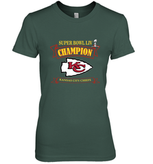 Kansas City Chiefs NFL Pro Line by Fanatics Super Bowl LIV Champions Women's Premium T-Shirt Women's Premium T-Shirt - FordPhuMy