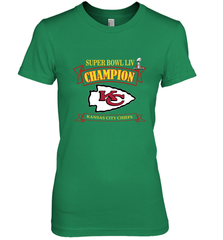 Kansas City Chiefs NFL Pro Line by Fanatics Super Bowl LIV Champions Women's Premium T-Shirt Women's Premium T-Shirt - FordPhuMy