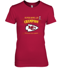 Kansas City Chiefs NFL Pro Line by Fanatics Super Bowl LIV Champions Women's Premium T-Shirt Women's Premium T-Shirt - FordPhuMy