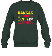 Kansas City Football Champions Vintage KC Distressed Gift Crewneck Sweatshirt Crewneck Sweatshirt - FordPhuMy