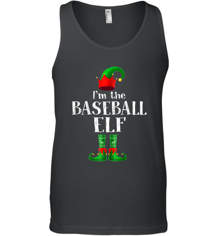 I'm The Baseball Elf Matching Family Pajama Christmas Men's Tank Top