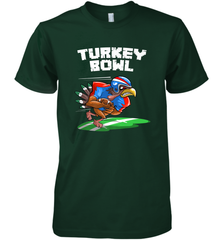 Cool Turkey Bowl _ Funny Thanksgiving Football Player Gift Men's Premium T-Shirt Men's Premium T-Shirt - FordPhuMy