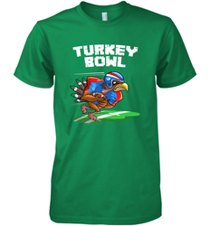 Cool Turkey Bowl _ Funny Thanksgiving Football Player Gift Men's Premium T-Shirt