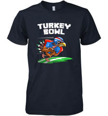 Cool Turkey Bowl _ Funny Thanksgiving Football Player Gift Men's Premium T-Shirt Men's Premium T-Shirt - FordPhuMy