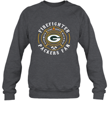 Green Bay Packers NFL Pro Line Green Firefighter Crewneck Sweatshirt Crewneck Sweatshirt - FordPhuMy