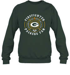 Green Bay Packers NFL Pro Line Green Firefighter Crewneck Sweatshirt Crewneck Sweatshirt - FordPhuMy
