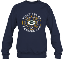 Green Bay Packers NFL Pro Line Green Firefighter Crewneck Sweatshirt Crewneck Sweatshirt - FordPhuMy