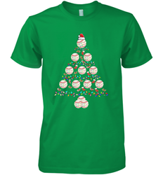 Baseball Balls Christmas Tree lights Xmas Gift Holiday Men's Premium T-Shirt