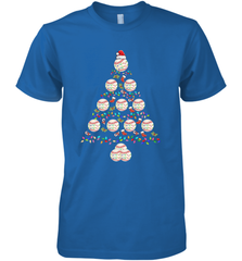 Baseball Balls Christmas Tree lights Xmas Gift Holiday Men's Premium T-Shirt Men's Premium T-Shirt - FordPhuMy