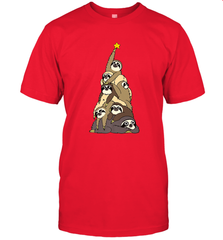 Merry Christmas Merry Slothmas Sloth Christmas Tree Xmas Men's T-Shirt Men's T-Shirt - FordPhuMy