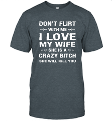 Don't Flirt With Me I Love Wife Valentine's Day Husband Gift Men's T-Shirt Men's T-Shirt - FordPhuMy