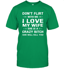 Don't Flirt With Me I Love Wife Valentine's Day Husband Gift Men's T-Shirt Men's T-Shirt - FordPhuMy