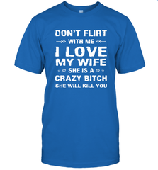 Don't Flirt With Me I Love Wife Valentine's Day Husband Gift Men's T-Shirt Men's T-Shirt - FordPhuMy